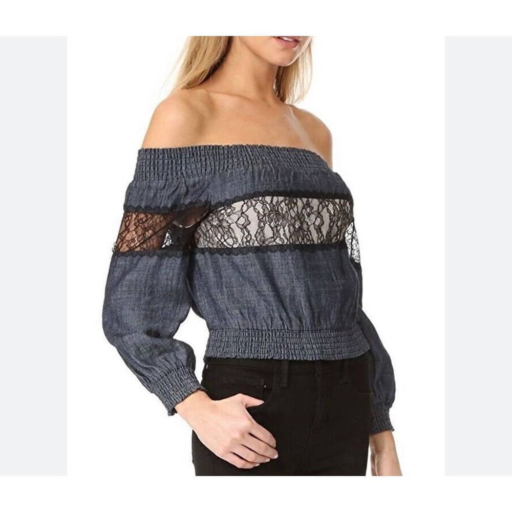 Alice + Olivia Celia Off The Shoulder Top Size XS